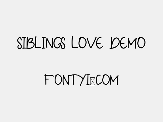 Siblings Love Demo