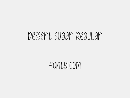 Dessert Sugar Regular