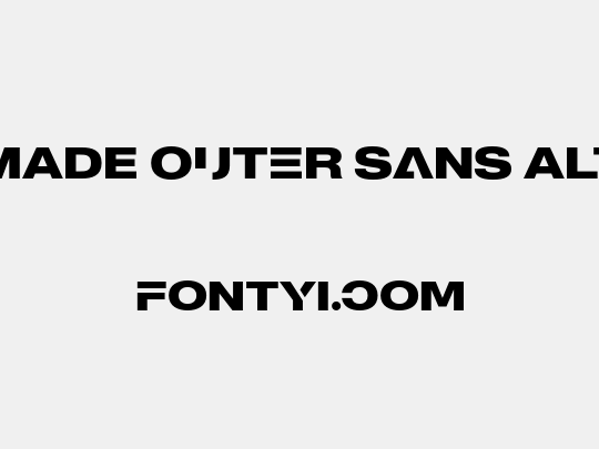 MADE Outer Sans Alt