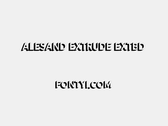 Alesand Extrude ExtBd