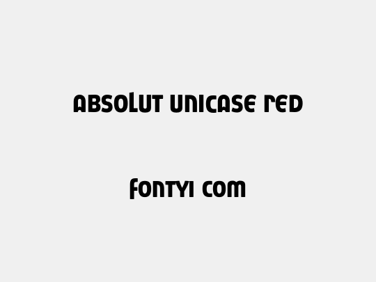Absolut Unicase Red