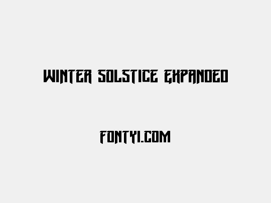 Winter Solstice Expanded