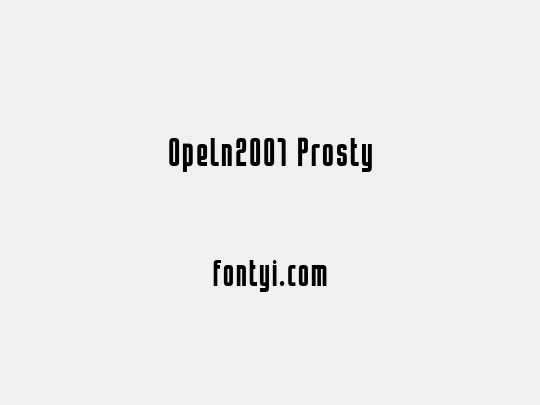 Opeln2001 Prosty