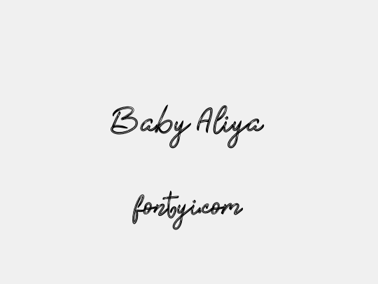 Baby Aliya