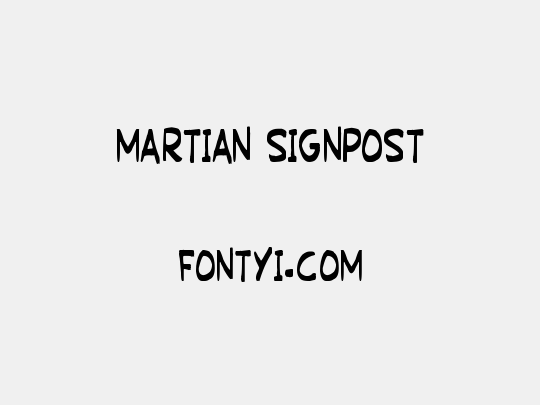 Martian Signpost