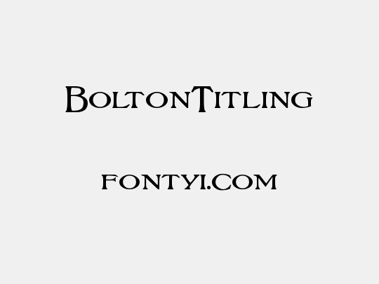 BoltonTitling