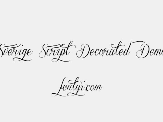 Sverige Script Decorated Demo