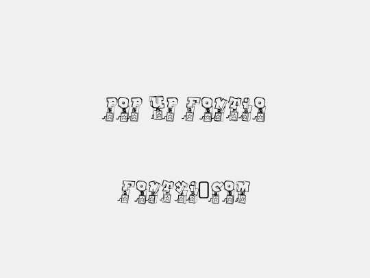 Pop Up Fontio