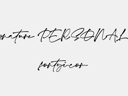 Monita Signature PERSONAL USE Bd