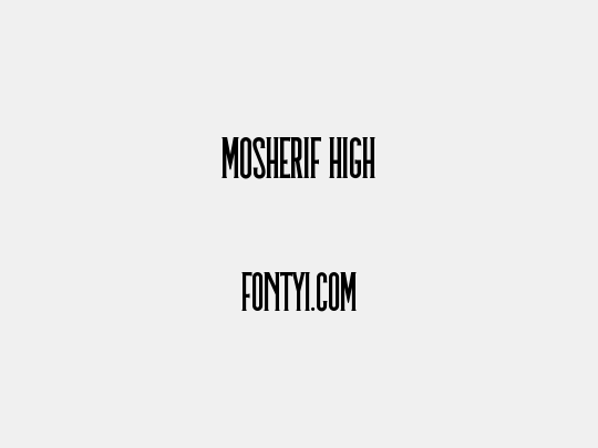 Mosherif High