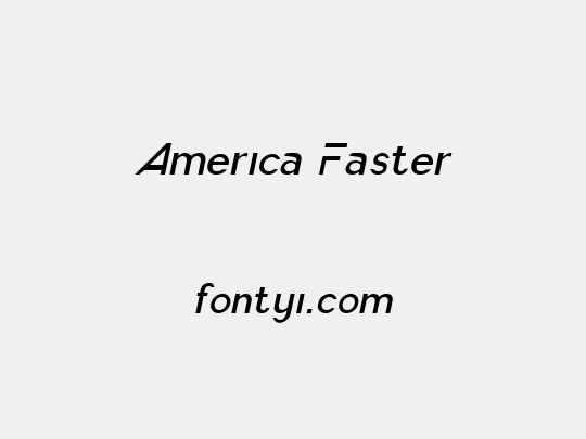 America Faster