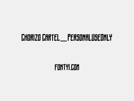 Chorizo Cartel_PersonalUseOnly