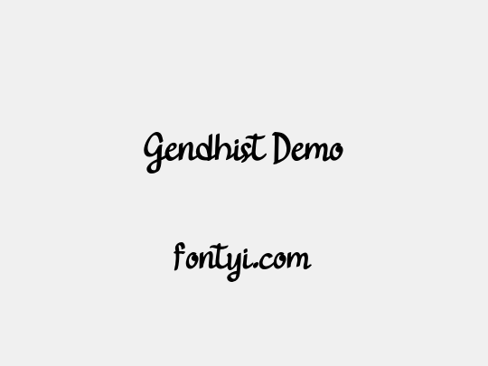Gendhist Demo