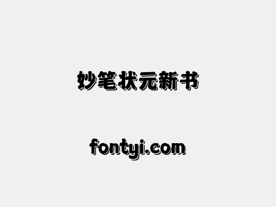 妙笔状元新书