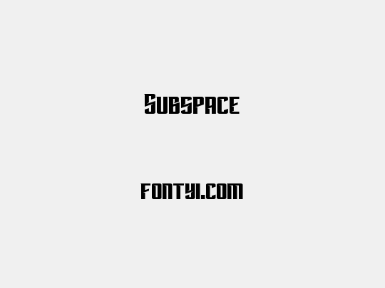Subspace