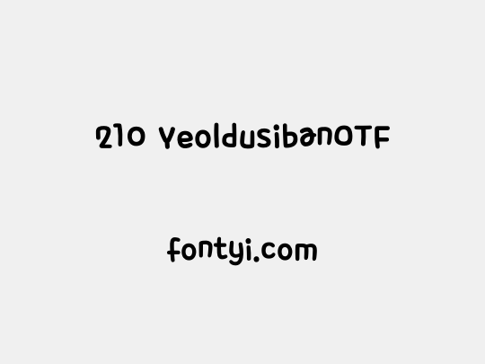 210 YeoldusibanOTF