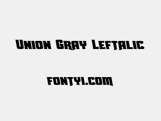 Union Gray Leftalic