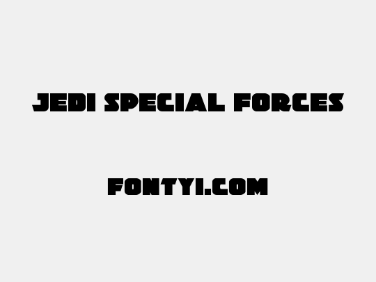 Jedi Special Forces