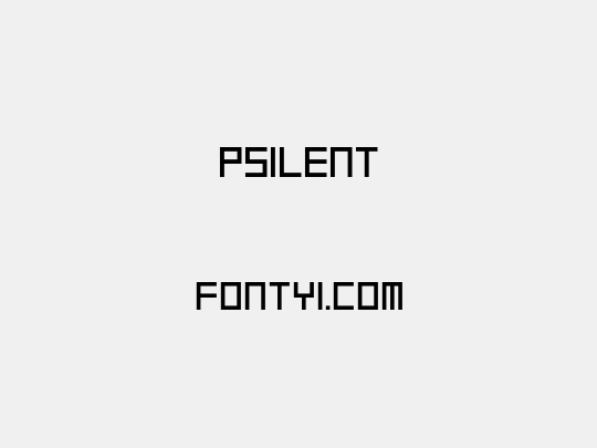 Psilent