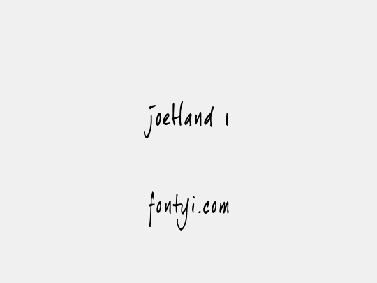 joeHand 1
