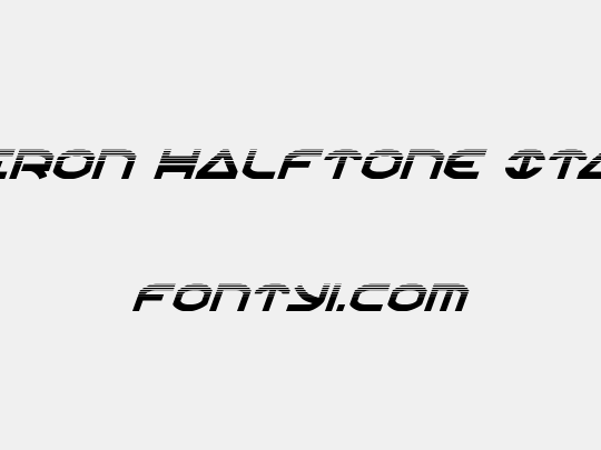Oberon Halftone Italic