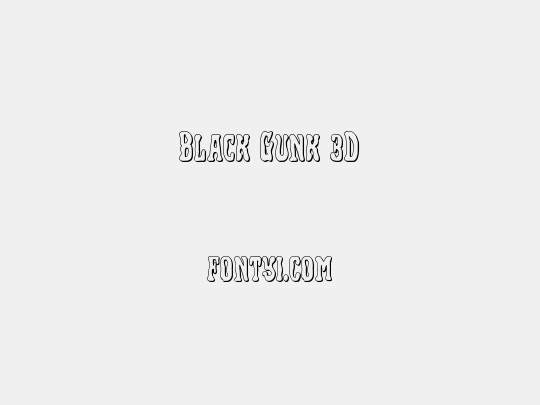 Black Gunk 3D
