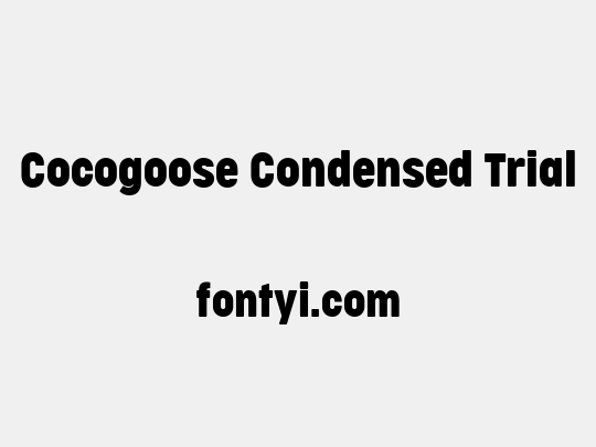 Cocogoose Condensed Trial