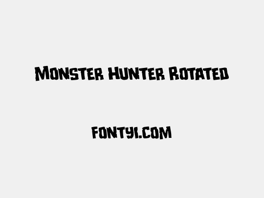 Monster Hunter Rotated