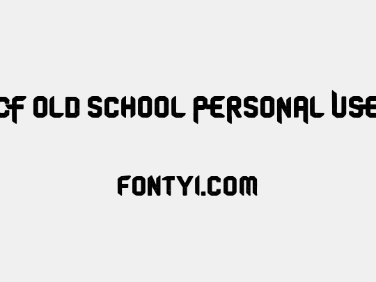 CF Old School PERSONAL USE