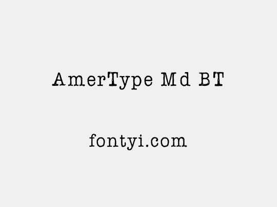 AmerType Md BT