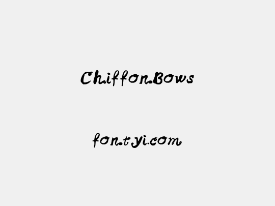 ChiffonBows