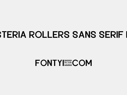 Hysteria Rollers Sans Serif Per