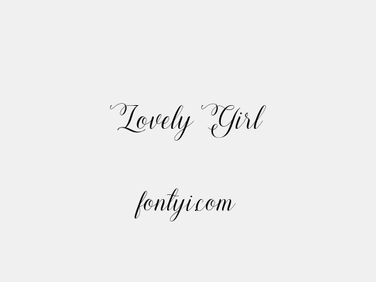 Lovely Girl
