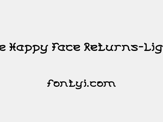 The Happy Face Returns-Light