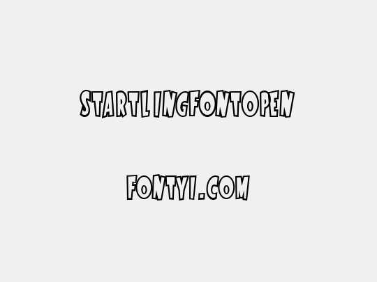 StartlingFontOpen