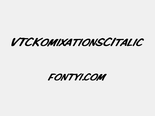 VTCKomixationSCItalic