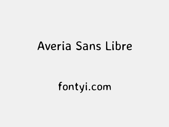 Averia Sans Libre