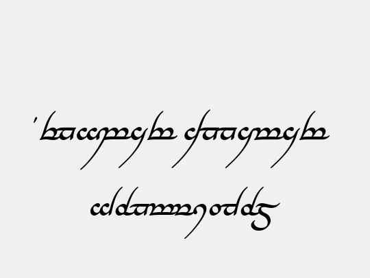 Tengwar Annatar