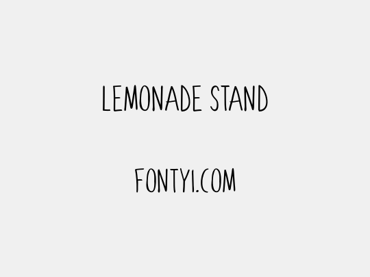 Lemonade Stand