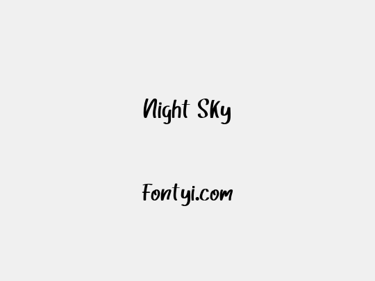 Night Sky