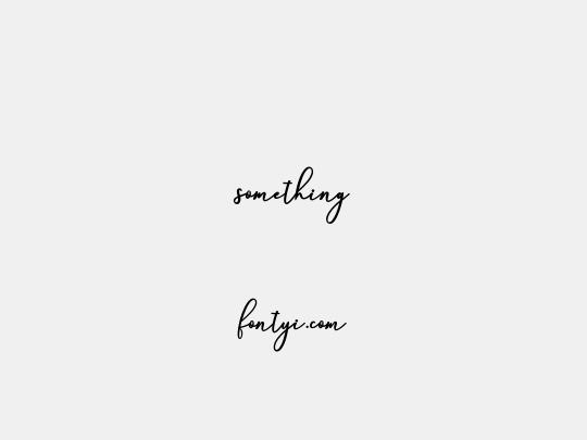 something