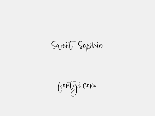 Sweet Sophie