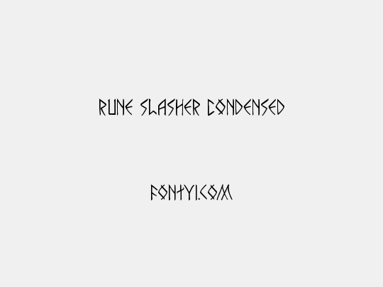 Rune Slasher Condensed