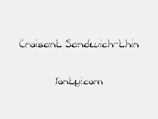 Croisant Sandwich-thin