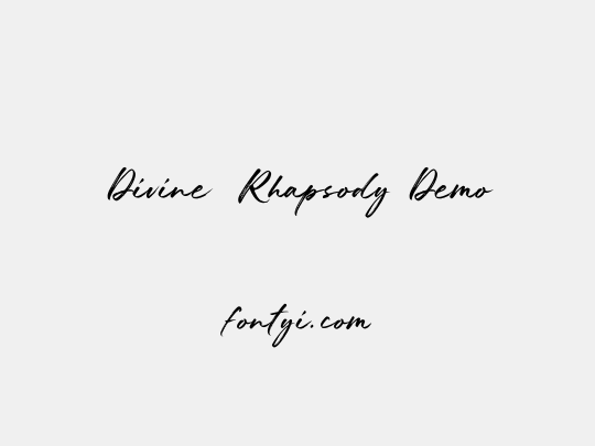 Divine  Rhapsody Demo