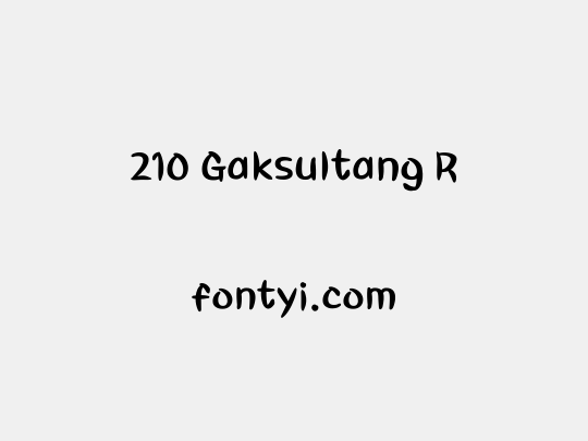 210 Gaksultang R