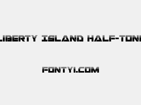 Liberty Island Half-Tone