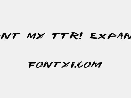 I Want My TTR! Expanded