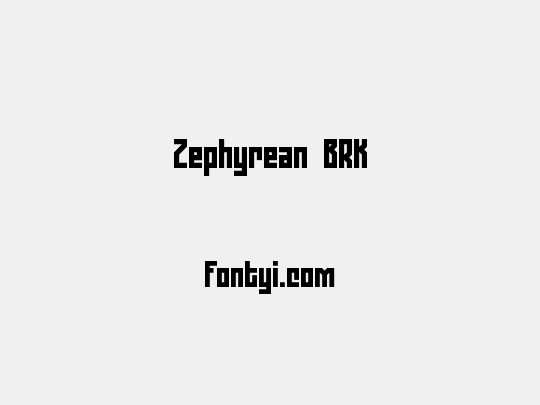 Zephyrean BRK