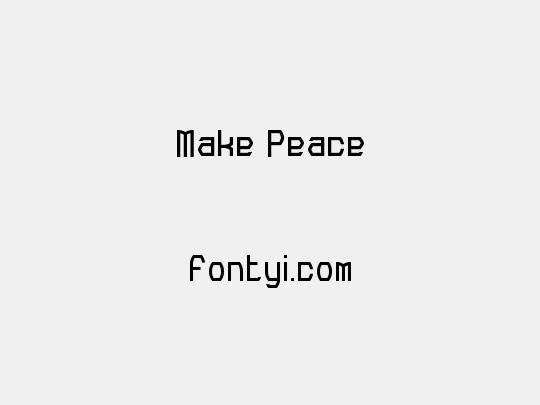 Make Peace